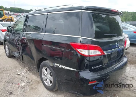 2013 Nissan Quest Sv z USA, uszkodzony, nr VIN JN8AE2KP1D9066736